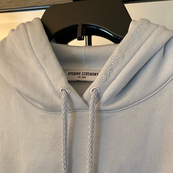 Opening Ceremony, S, cotton satin hoodie, cinch waist / sleeve, beautiful!! - Picture 2 of 6